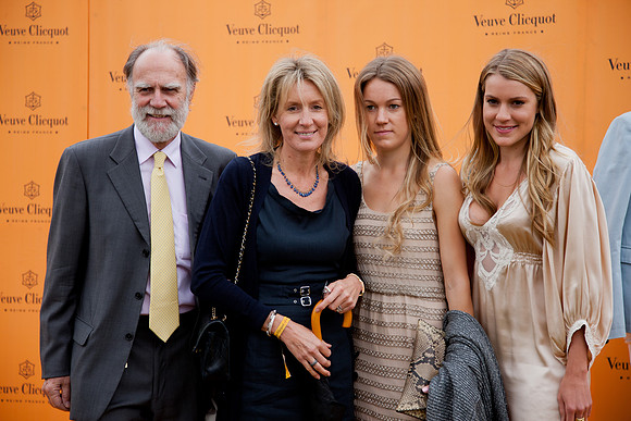 Lord and Lady Cowdray with daughters - Veuve Clicquot Gold Cup Polo 2011