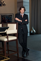 Nacho Figueras in Ralph Lauren at the St. Regis Hotel for the RAKE magazine.