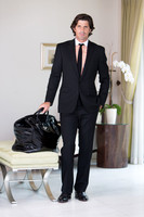 Nacho Figueras in Ralph Lauren at the St. Regis Hotel for the RAKE magazine.