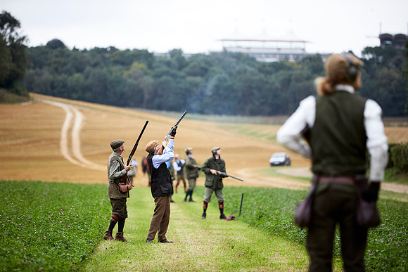 Goodwood Estate partridge shoot