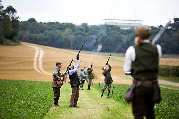 Goodwood Estate partridge shoot