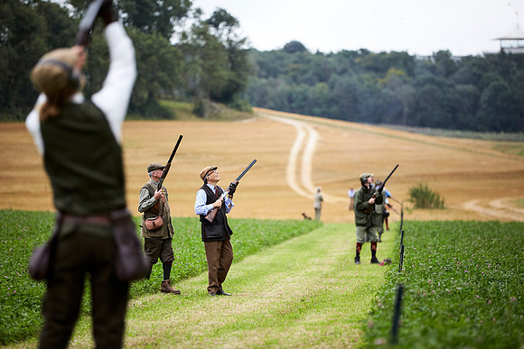 Goodwood Estate partridge shoot