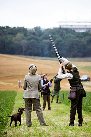 Goodwood Estate partridge shoot