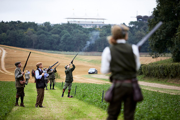 Goodwood Estate partridge shoot