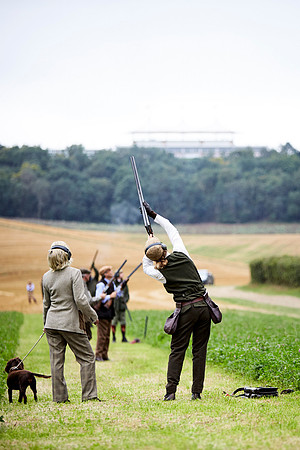 Goodwood Estate partridge shoot