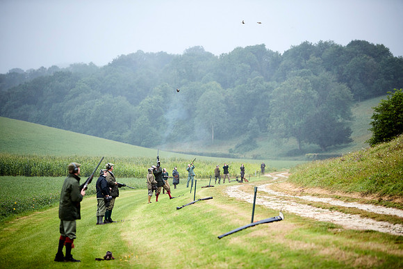 Goodwood Estate partridge shoot