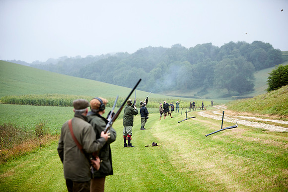 Goodwood Estate partridge shoot