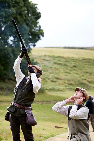 Goodwood Estate partridge shoot