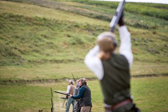 Goodwood Estate partridge shoot