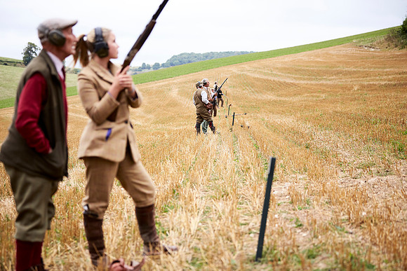 Goodwood Estate partridge shoot
