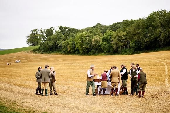 Goodwood Estate partridge shoot