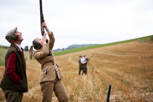 Goodwood Estate partridge shoot