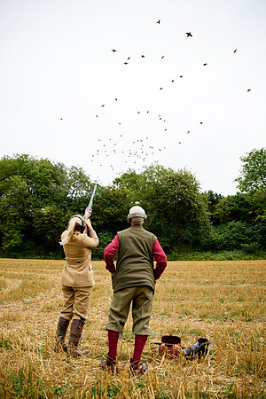 Goodwood Estate partridge shoot