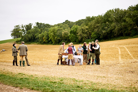 Goodwood Estate partridge shoot