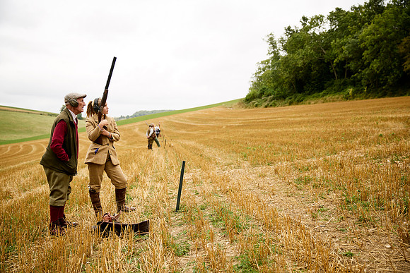 Goodwood Estate partridge shoot