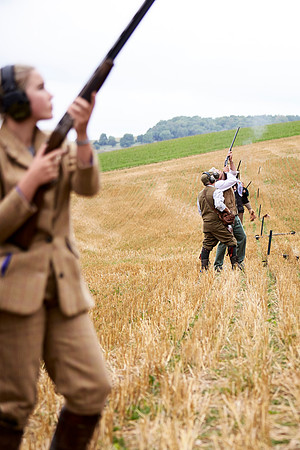Goodwood Estate partridge shoot