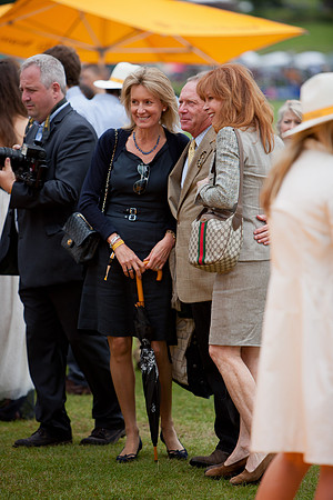 Lady Cowdray and Stephanie Powers - Veuve Clicquot Gold Cup Polo 2011