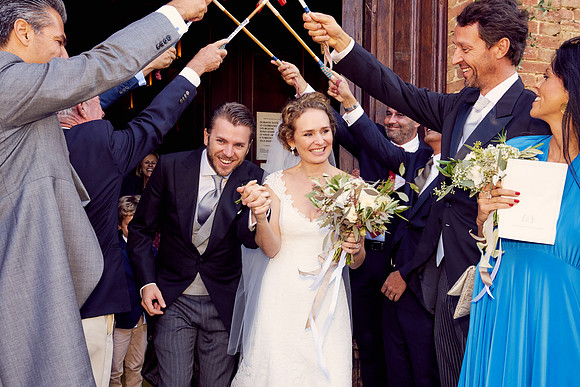 Caroline & Luciano Tattoni wedding