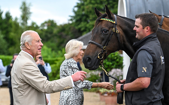 CI King Charles and Queen Camilla at the National Stud 062