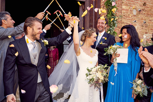 Caroline & Luciano Tattoni wedding