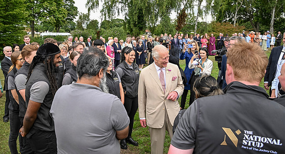 CI King Charles and Queen Camilla at the National Stud 092